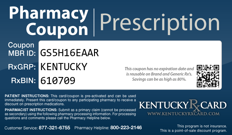 Kentucky Rx Card - Free Prescription Drug Coupon Card